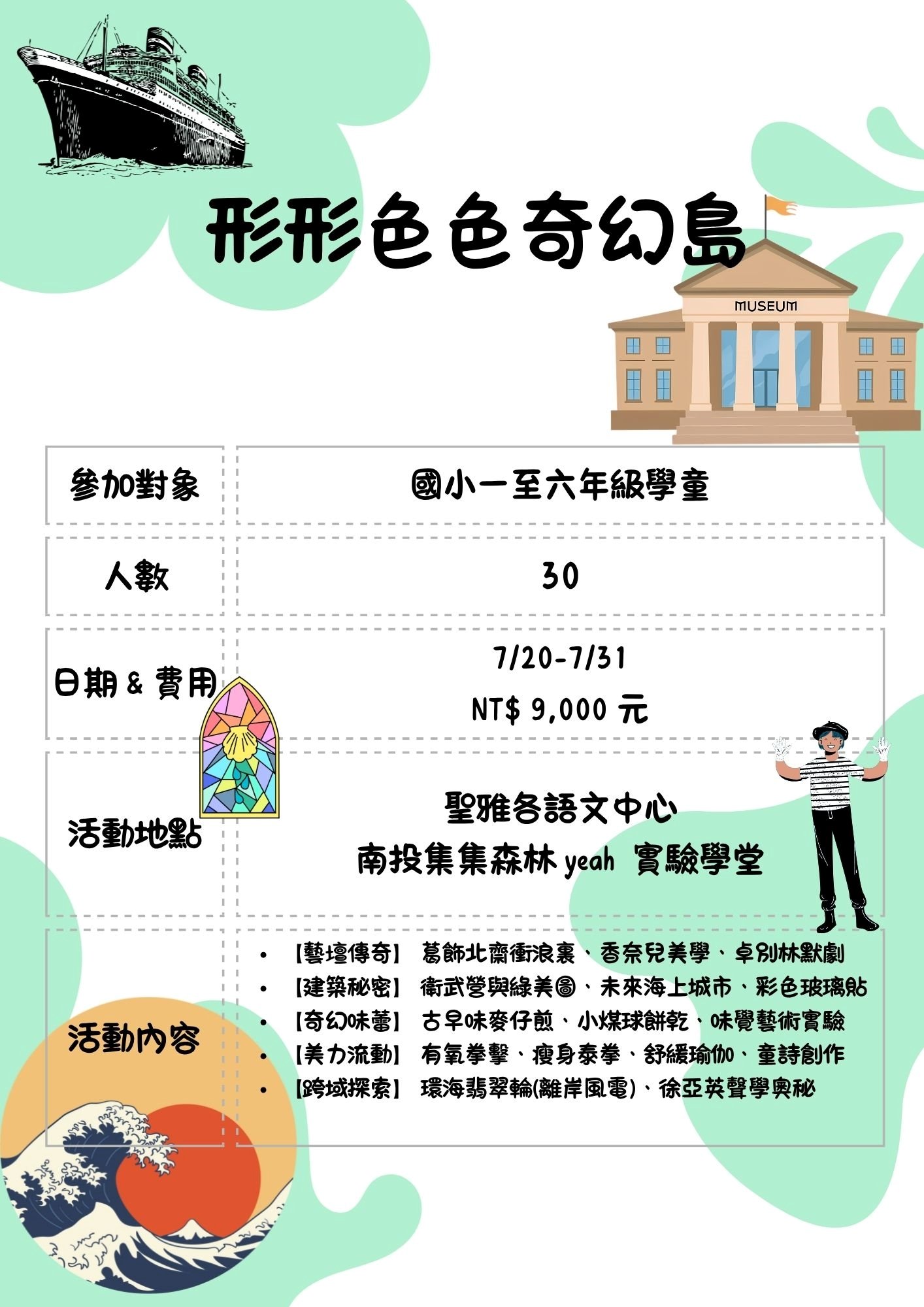 第二梯次形形色色奇幻島內容-修